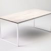BASIC FEM modern solid oak bleached table