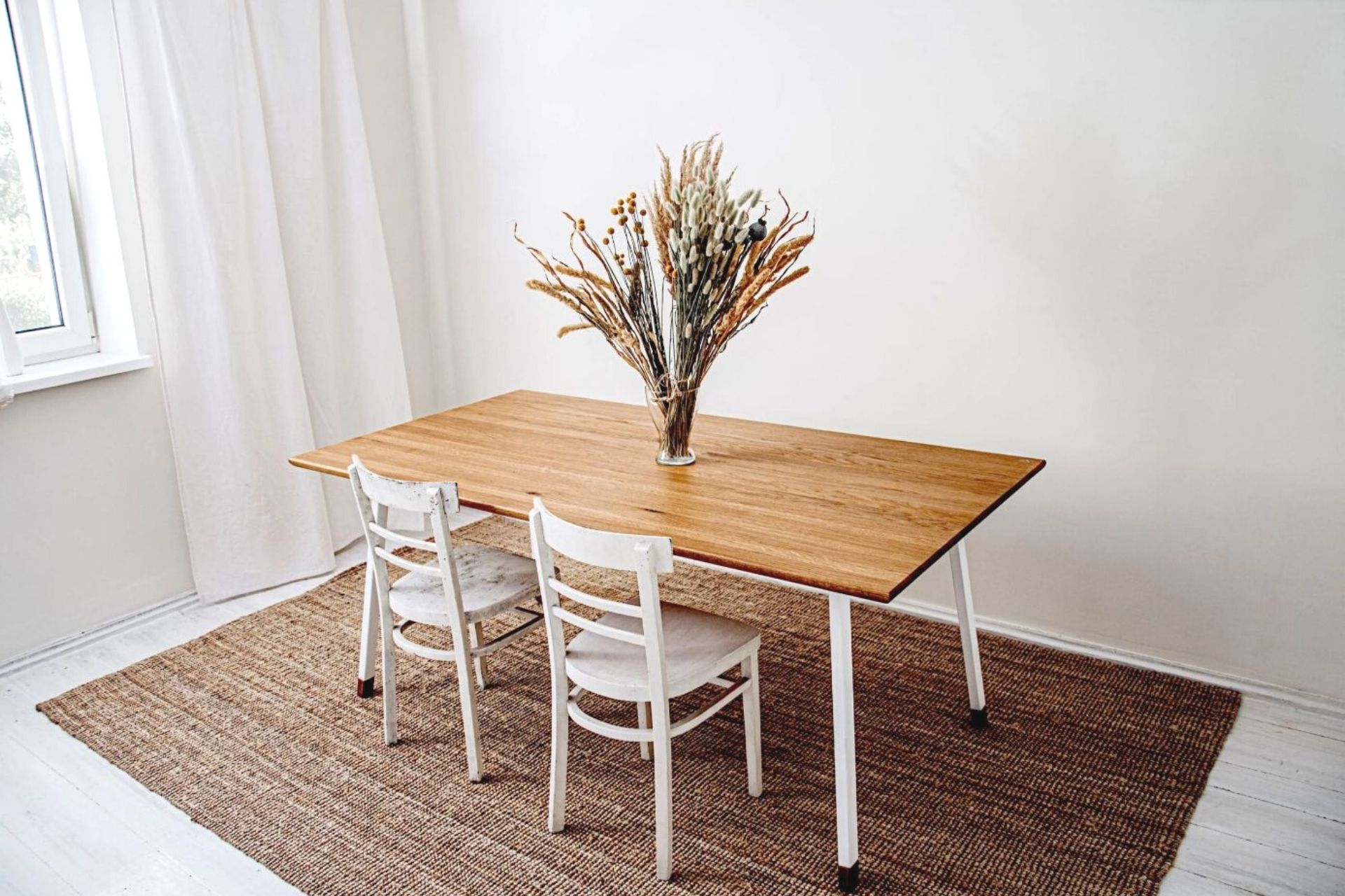 1_FINT modern solid oak table (white)