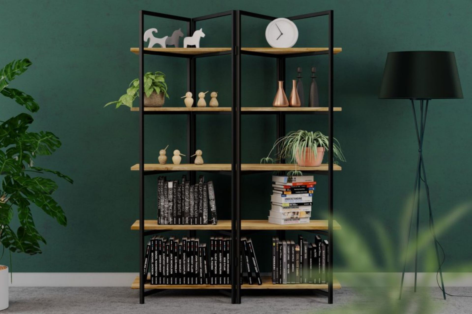 2_BONITO BLACK modern solid oak bookcase_SFD Furniture Design
