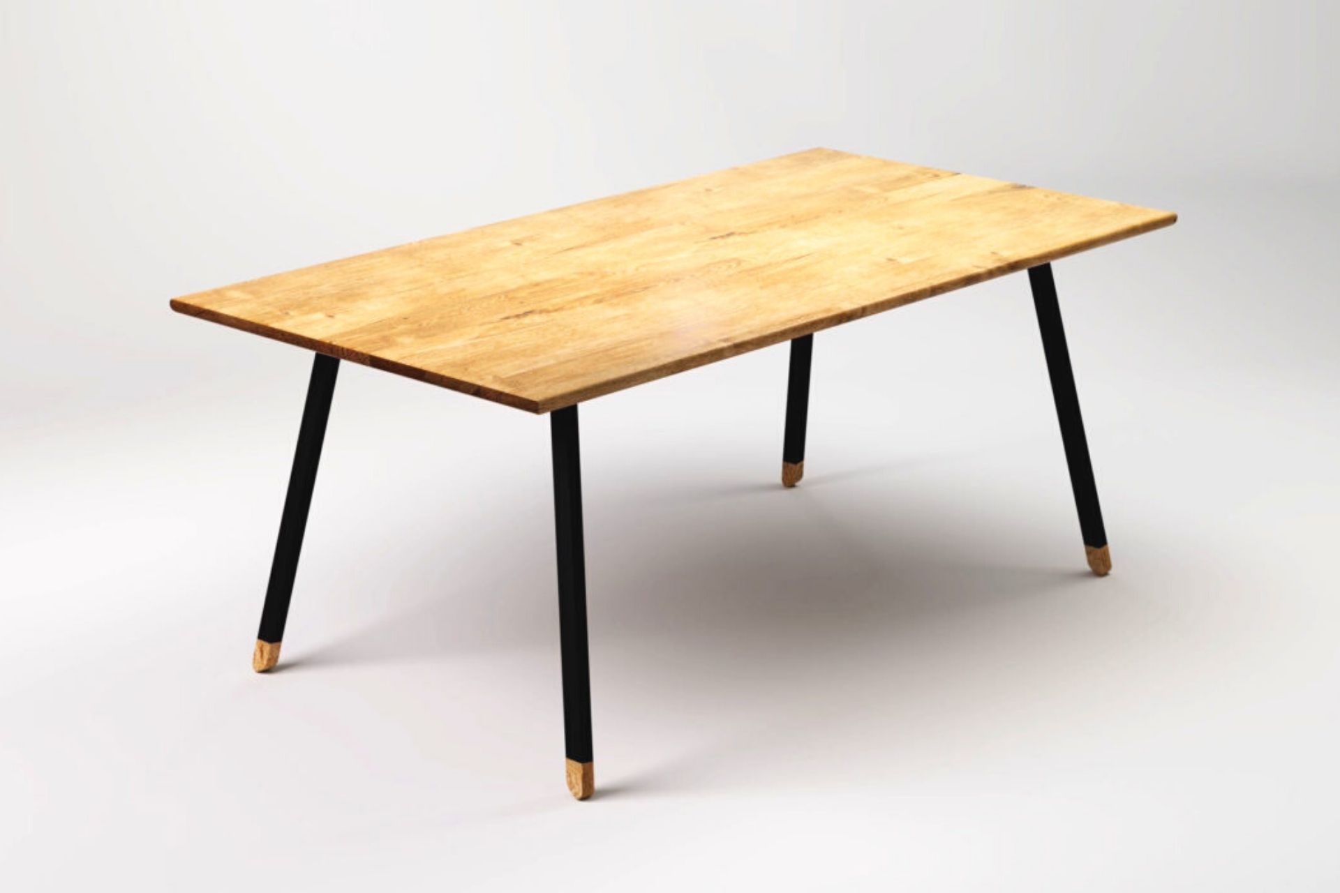 2_FINT BLACK modern solid oak table