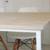 BASIC FEM bleached oak wood dining table