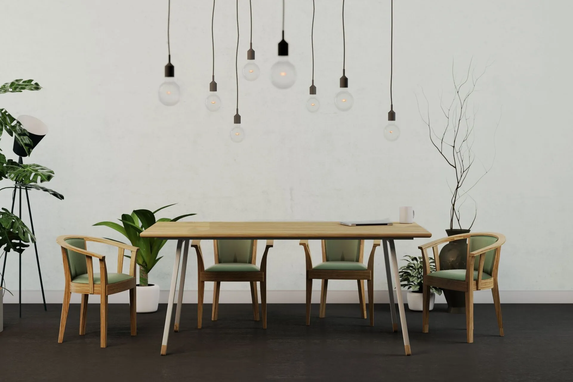 FINT modern oak dining table in Scandinavian style