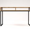 3_LIGHT BLACK modern solid oak desk (2)