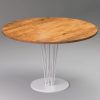 BASIC-ELVA WHITE-round-modern-solid-oak-table