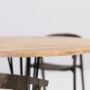 BASIC ELVA round modern solid oak table