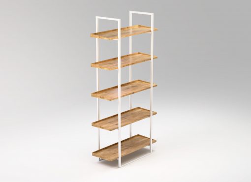 nivå white modern oak bookcase