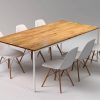 2 BASIC TRE II solid oak modern dining table