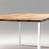 4 BASIC TRE II solid oak modern dining table)