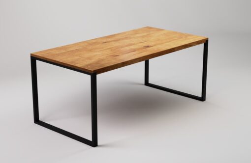 handmade oak dining table