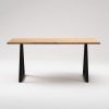 2_K2 modern solid oak table (black)