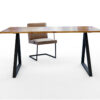 K2 modern writing desk with steel triangular frame