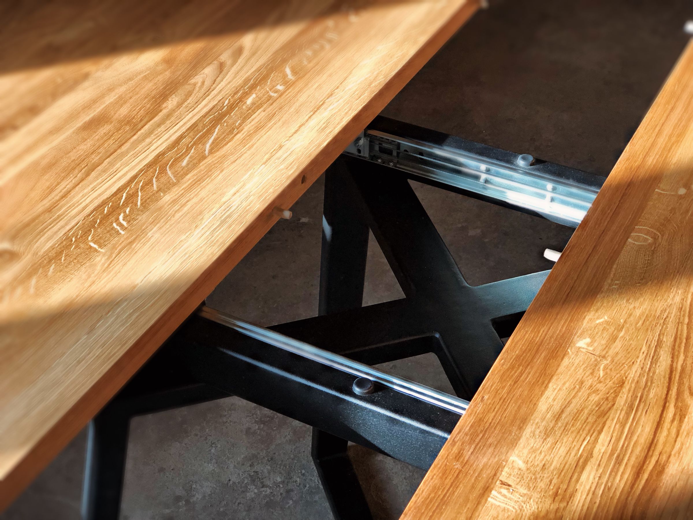 Modern wooden dining table MÅNE BLACK