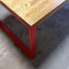 4_RED FOREST modern red frame dining table
