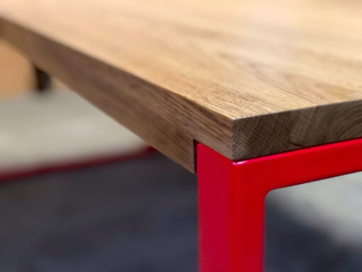 Main_RED FOREST modern red frame dining table