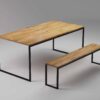 basic nio II kitchen table with bench