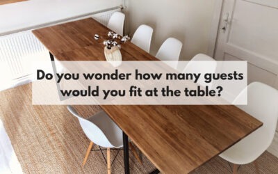 Do you wonder how many guests would you fit at your oak dining the table? Choose table size