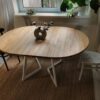 Fjar-white-extendable table