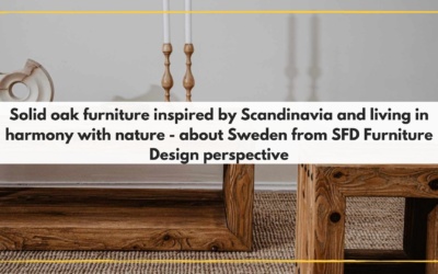 Solid oak furniture inspired by Scandinavia