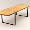 1_BLACK FOREST modern oak extendable table