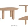 JELLYFISH natural wood dining table-M