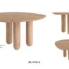 JELLYFISH natural wood dining table-S