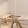 GRIND round dining table made from oak wood GRIND round dining table made from oak wood