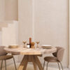 GRIND round dining table made from oak wood GRIND round dining table made from oak wood