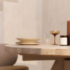 GRIND round dining table made from oak wood GRIND round dining table made from oak wood