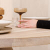 GRIND round dining table made from oak wood GRIND round dining table made from oak wood