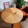 3_Scandinavian round oak table hand-oiled 3_Scandinavian round oak table hand-oiled
